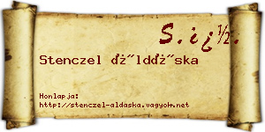 Stenczel Áldáska névjegykártya